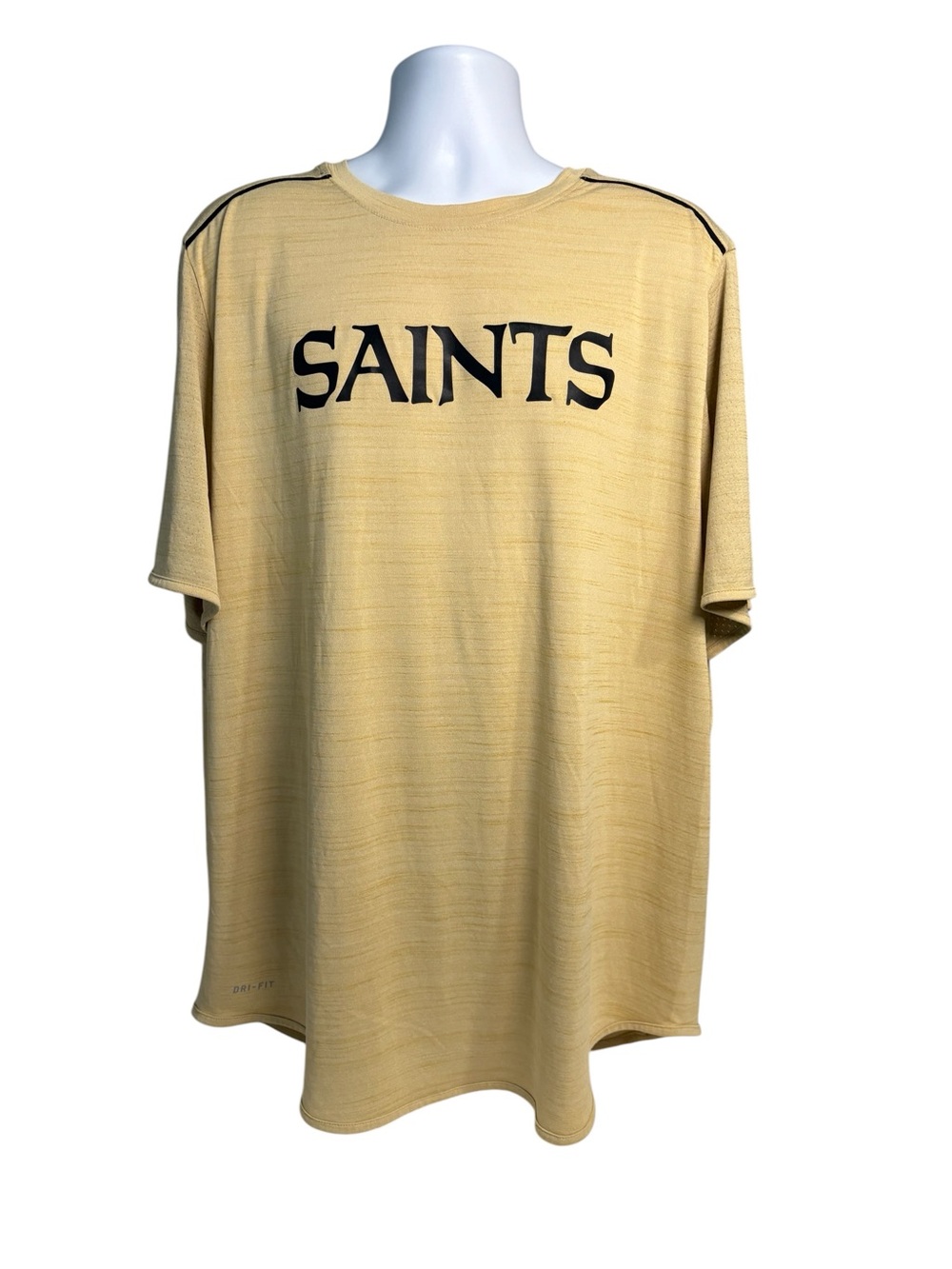 Nike NFL New Orleans Saints Short Sleeve Tee Shirt Gold 2XL